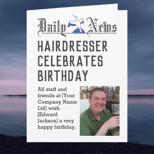 Hairdresser Birthday Card to Personalise