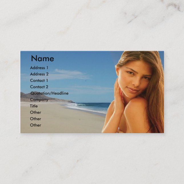 Hairdresser Business Card (Front)