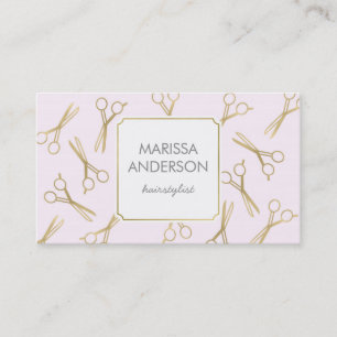 hairdresser business cards, hairstylist, makeup business card