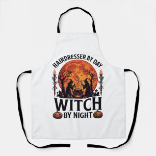 Hairdresser Day Witch Night Halloween Comb Scissor Apron