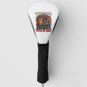 Hairdresser Day Witch Night Halloween Salon Skulls Golf Head Cover