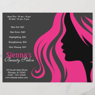 Hairdresser (Deep Pink) Flyer