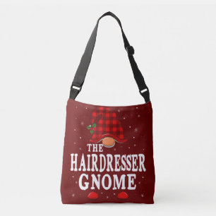 Hairdresser Gnome Matching Family Group Christmas Crossbody Bag