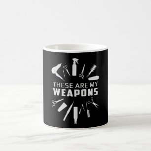 Hairdresser Hair Stylist Barber Weapons Gift Idea Coffee Mug