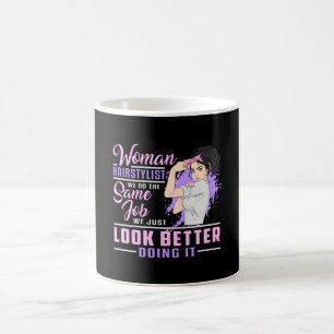 Hairdresser Hair Stylist Barber Woman Job Gift Coffee Mug