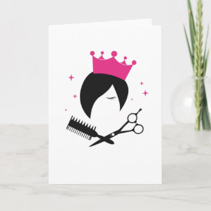 Hairdresser Hairdressers Logo Team Hair Salon Card