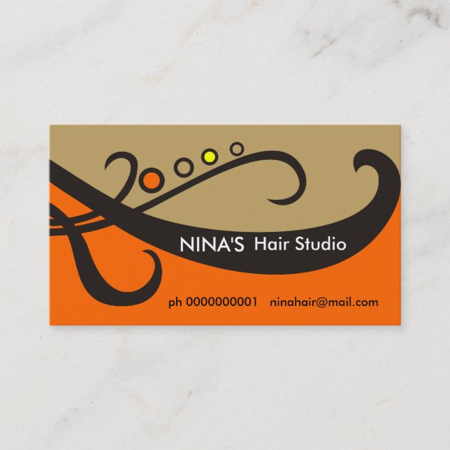 Hairdresser/Hairstylist business cards (Front)