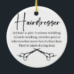 Hairdresser, Hairstylist Christmas Ornament<br><div class="desc">Hairstylist Ornament,  Hairdresser Christmas Ornament</div>
