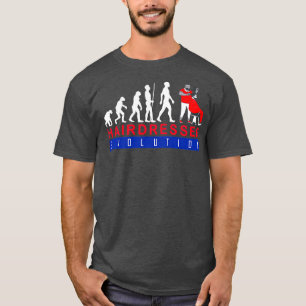 Hairdresser Hairstylist Evolution Funny for Men T-Shirt