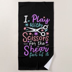 Hairdresser Hairstylist Gift Beach Towel