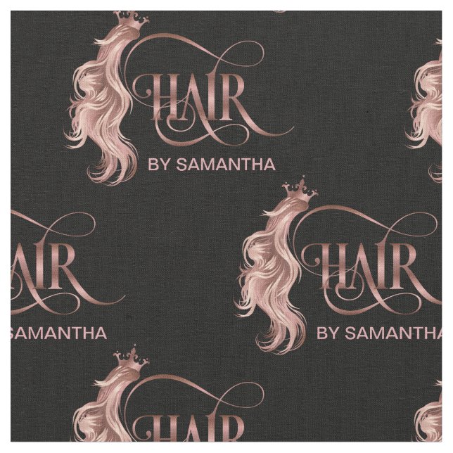 hairdresser hairstylist hair wig scissors rosegold fabric (Close Up)