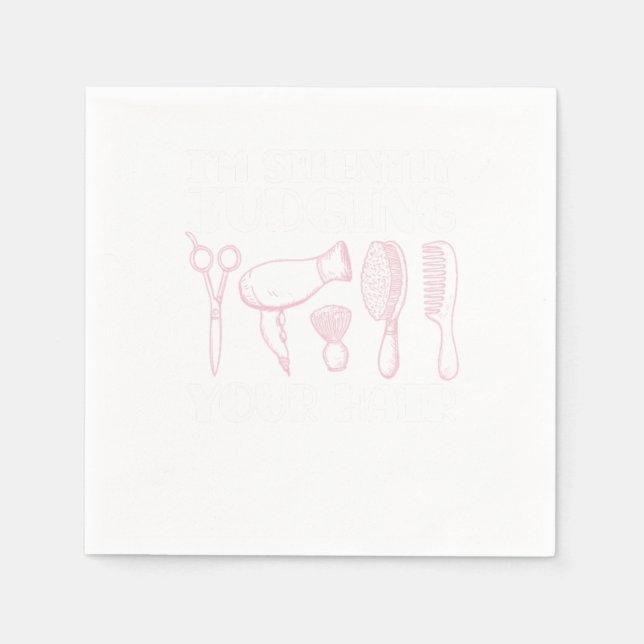 Hairdresser Hairstylist Napkin (Front)