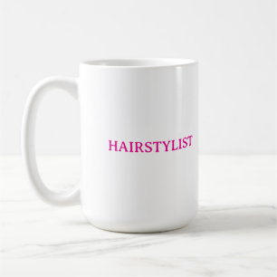 Hairdresser Hairstylist Pink Wedding Gift Favour Coffee Mug