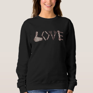 Hairdresser Love Scissors Hairstylist Hair Salon B Sweatshirt