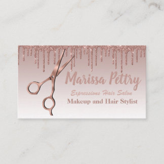 Hairdresser Modern hair stylist appointment Card