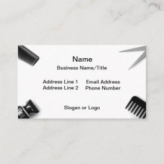 Hairdresser or Barber Business Card