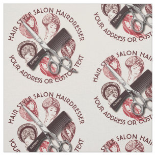 Hairdresser Or Beauty Salon Hair Stylist Name Fabric