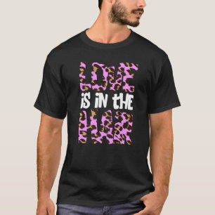Hairdresser Purple Love Hair Leopard Hairstylist H T-Shirt