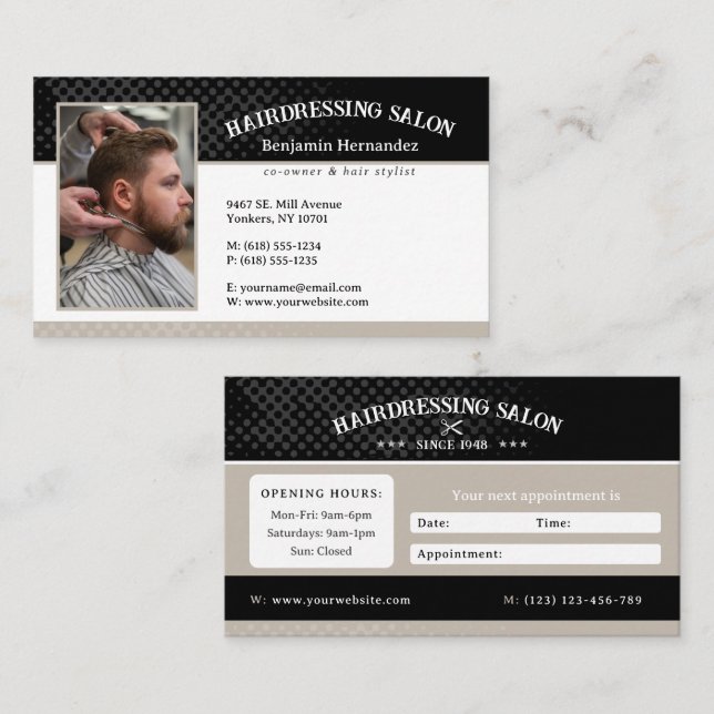 Hairdresser Salon | Perfect Business Card (Front/Back)