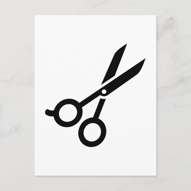 Hairdresser scissors postcard (Front)