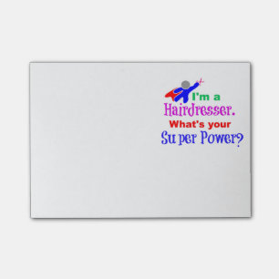 Hairdresser Super Power Post-it Notes