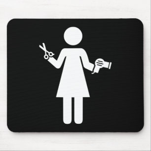 Hairdresser Symbol Mouse Pad