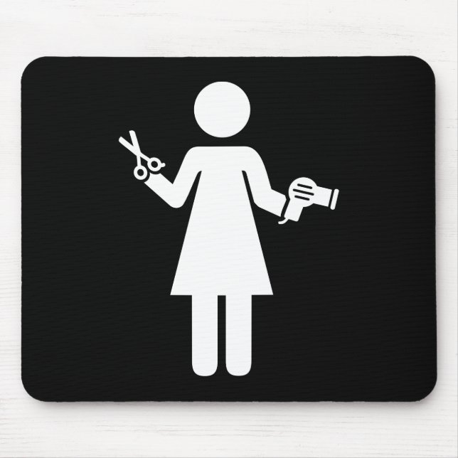 Hairdresser Symbol Mouse Pad (Front)