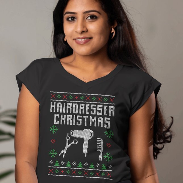 Hairdresser Ugly Christmas Sweater Style (Creator Uploaded)