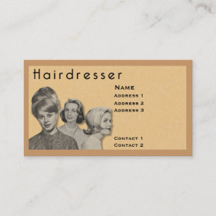 HAIRDRESSER - VERY PROFESSIONAL PROFILE CARD (2B)