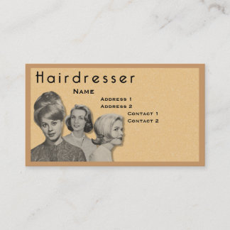 HAIRDRESSER - VERY PROFESSIONAL PROFILE CARD (2C)