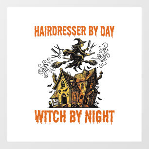 Hairdresser Witch Halloween Vintage Salon Shirt_1