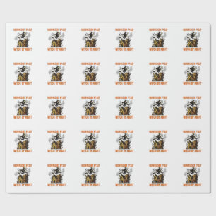 Hairdresser Witch Halloween Vintage Salon Shirt_1 Wrapping Paper