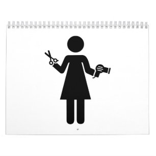Hairdresser woman calendar