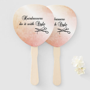 Hairdressers Do It With Style Hand Fan