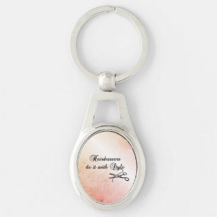 Hairdressers Do It With Style  Key Ring
