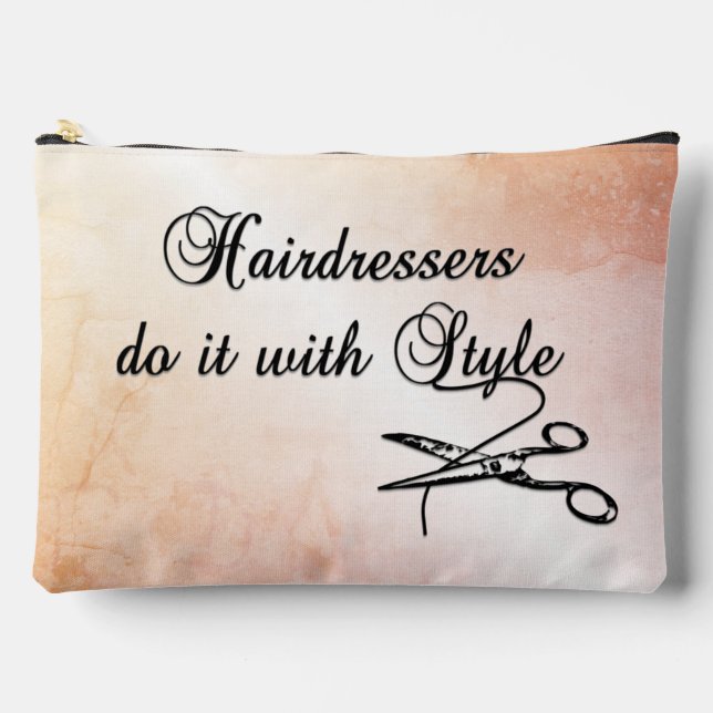 Hairdressers Do It With Style Personal Accessory Pouch (Front)