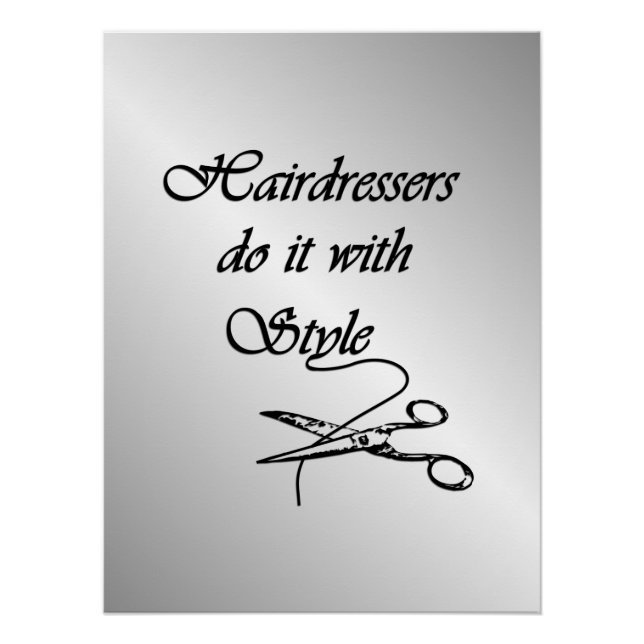 Hairdressers Do It With Style Poster (Front)