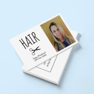 Hairdressers Photo Business Card