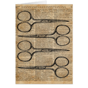 Hairdresser's Scissors Vintage Illustration