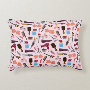 hairdressing KIT seamless pattern Decorative Cushion
