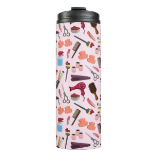 hairdressing KIT seamless pattern Thermal Tumbler