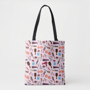 hairdressing KIT seamless pattern Tote Bag