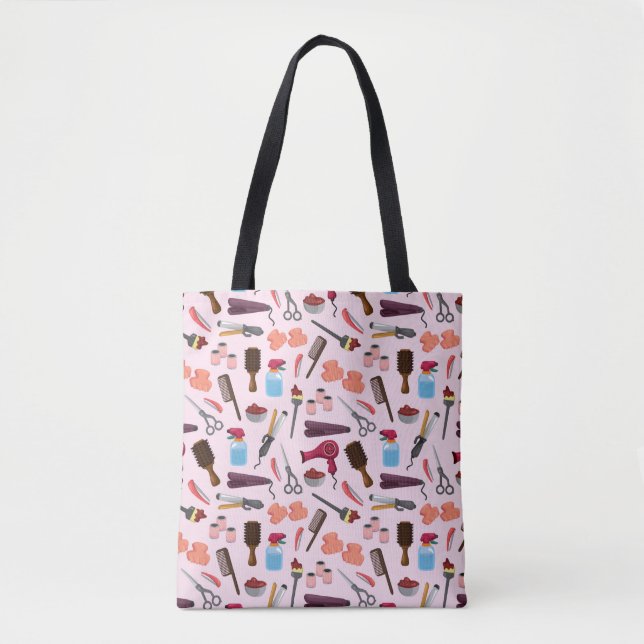 hairdressing KIT seamless pattern Tote Bag (Front)