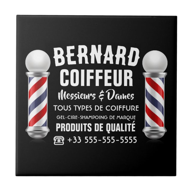 Hairdressing Salon Decoration Ceramic Tile (Front)