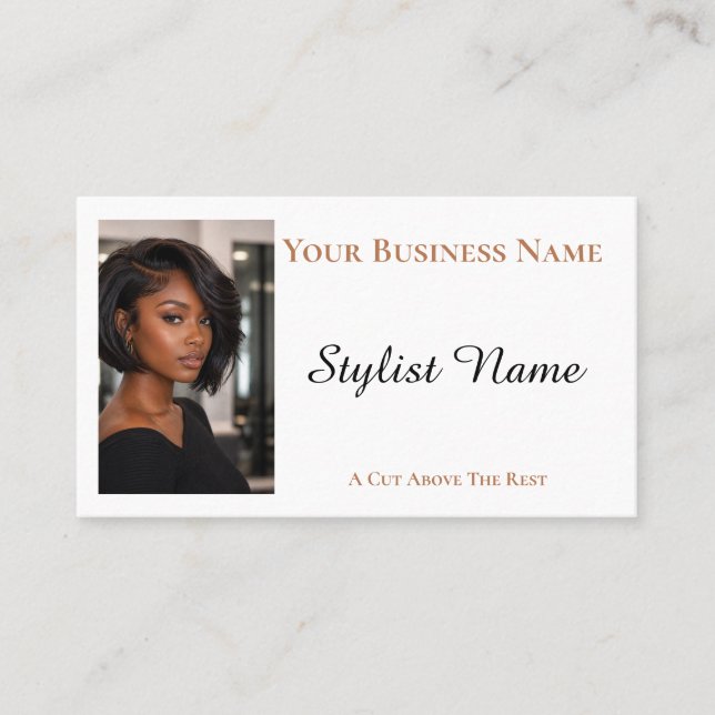 Hairdressing Template  Business Card (Front)