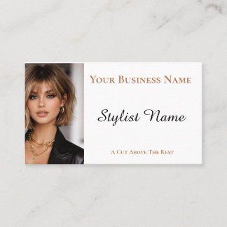 Hairdressing Template Personalise  Business Card