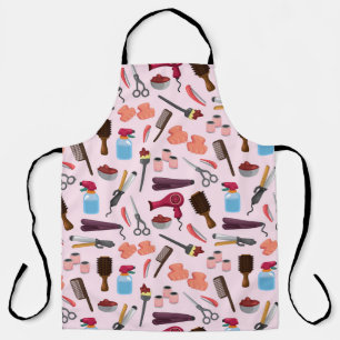 Hairdressing Tools, Seamless Stylish Pattern. Apron