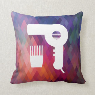 Hairdryer Brushes Pictogram Cushion