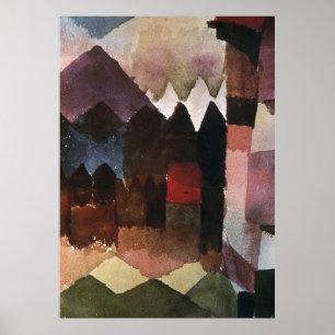 Hairdryer in Marc’s Garden by Paul Klee (1915) Poster