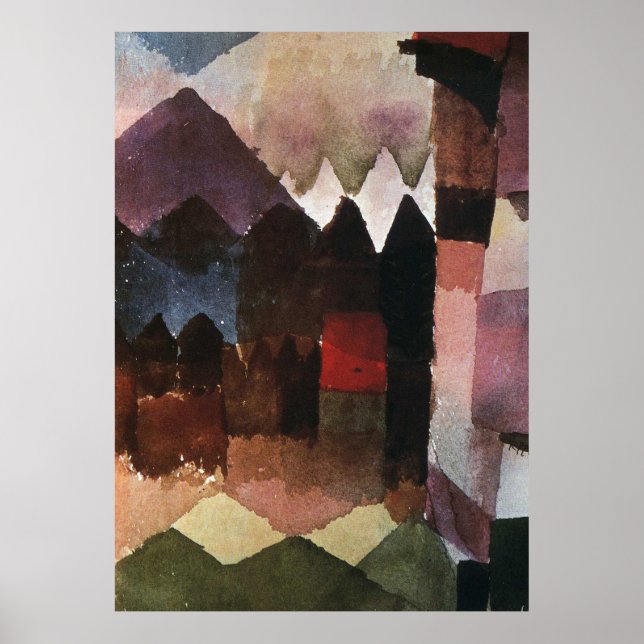 Hairdryer in Marc’s Garden by Paul Klee (1915) Poster (Front)